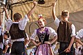 Deutsch: Das Thüringer Folkloretanzensemble auf dem Rudolstadt-Festival 2017. English: The Thüringer Folkloretanzensemble at Rudolstadt-Festival 2017.