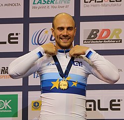 Maximilian Levy als Europameister im Keirin 2017
