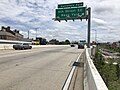 2019-06-19 13 21 44 View east along Interstate 695 (Southeast Freeway) at Exit 1B (Nationals Park, 6th Street SE, Navy Yard) in Washington, D.C..jpg