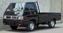 The Mitsubishi Colt L300 is the vehicle with the longest production run in Indonesia under a single generation. Production started in 1982. 2021 Mitsubishi Colt L300 Pick Up Standard 2.5 L039P (20211007) 01.jpg