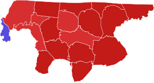 2022 Tennessee's 6th congressional district election results by county.svg