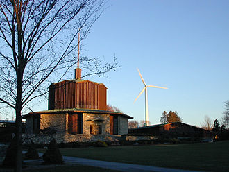 The Portsmouth Abbey turbine in Portsmouth was erected in 2006 26 portsmouth abbey.jpg