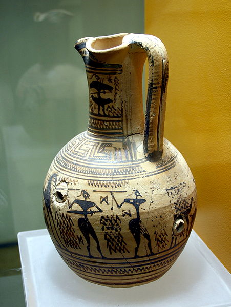 File:3139 - Athens - Stoà of Attalus Museum - Geometric wine cooler - Photo by Giovanni Dall'Orto, Nov 9 2009.jpg
