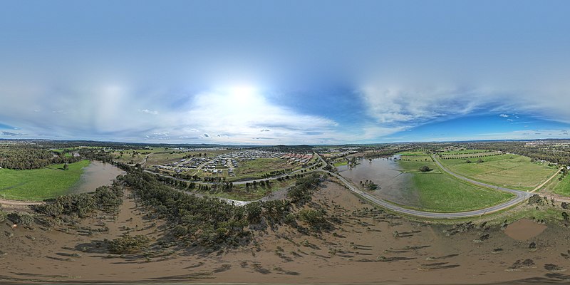 File:360° aerial panorama of the floodplains at North Wagga 03.jpg