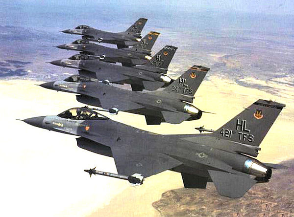 F-16 Fighting Falcons of the 388th Fighter Wing