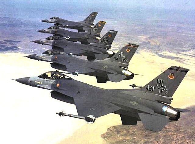 F-16 Fighting Falcons of the 388th Fighter Wing