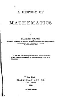 A History of Mathematics (1893).djvu