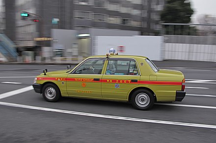 A typical Tokyo taxi