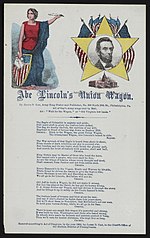 Thumbnail for File:Abe Lincoln's Union Wagon song - James D. Gay - 1864.jpg