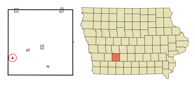 File:Adair County Iowa Incorporated and Unincorporated areas Bridgewater Highlighted.svg