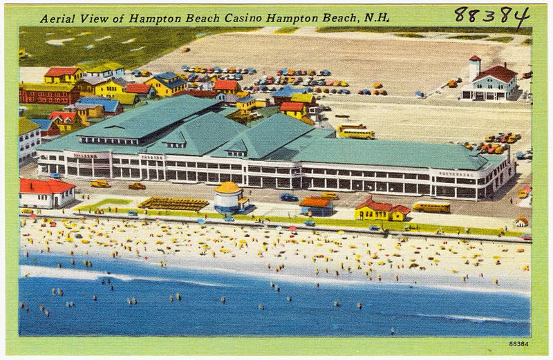 File:Aerial view of Hampton Beach Casino, Hampton Beach, N.H (88384).jpg