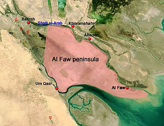 Al-Faw peninsula Landform in southwest Iraq