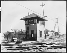 The tower at Amoco Junction, 1904 Amoco Tower.jpg