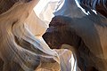The "Lion's Head" rock formation inside Upper Antelope Canyon