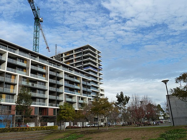 Apartments along Ascot Avenue