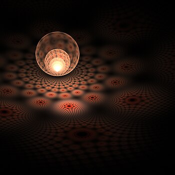 A tile ball created with fractal art program Apophysis.