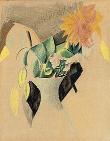 August Macke (1887-1914) Blumen In Weisser Vase II 1913 (20 5 x 16 cm).jpg