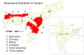 Districts « autonomes » de l'Assam (2015)