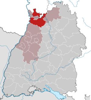 situo de la distrikto en Baden-Virtembergo