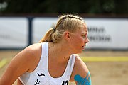 Deutsch: Beachhandball Europameisterschaften 2019 (Beach handball Euro); Tag 3: 4. Juli 2019 – Frauen, Platzierungsrunde Gruppe IV, Russland-Slowenien 2:0 (18:11, 20:16) English: Beach handball Euro; Day 3: 4 July 2019 – Women Consolation Round Group IV – Russia-Slovenia 2:0 (18:11, 20:16)