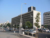 בניין הסוכנות היהודית ברחוב קפלן בתכנון אידלסון ואריה שרון