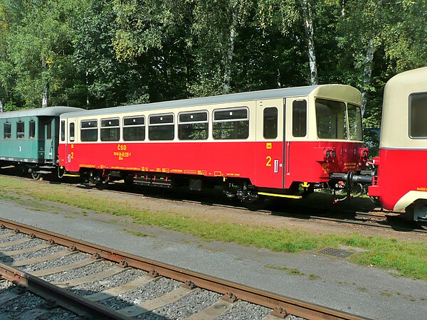 A very small passenger car operated by ČSD