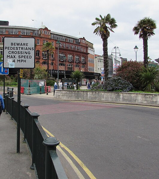 File:Beware Pedestrians Crossing, Gervis Place, Bournemouth - geograph.org.uk - 4970078.jpg