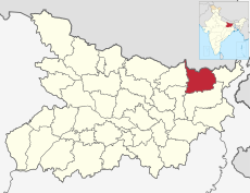 Bihar district location map Araria.svg