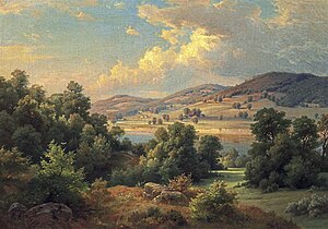 «Поле Брэддока» на картине Пола Вебера 1854 года.
