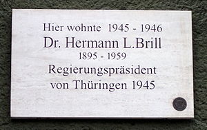 Hermann Brill: Leben und Wirken, Ehrungen, Schriften