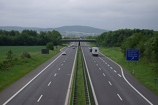 Bundesautobahn 73 Ausfahrt Bad Staffelstein 001