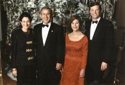 McKernan and his wife, U.S. Senator Olympia Snowe, at a holiday reception at the White House in 2002.