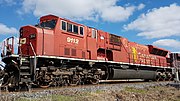 EMD#HTCR Radial Bogie Trucks On EMD#SD70MAC CP#9112