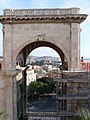 Looking out of the Bastion San Remy.