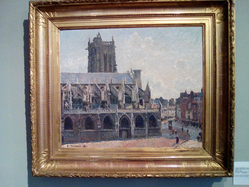 File:Camille Pissaro (1830-1903), L'église Saint-Jacques à Dieppe.jpg