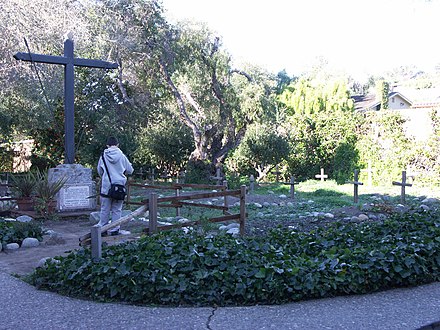 Indian cemetery at Mission San Carlos Borromeo, Carmel, California