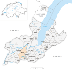 Localisation de Bernex