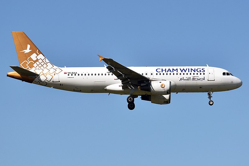 File:Cham Wings Airlines, YK-BAA, Airbus A320-212 (49575449332).jpg