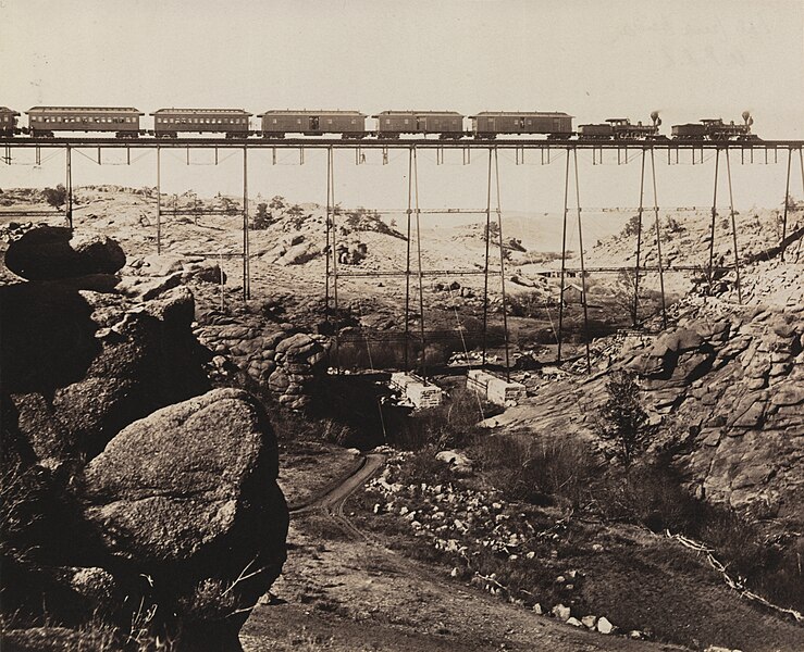 File:Charles Roscoe Savage - Dale Creek Crossing, Iron Viaduct before reinforcements.jpg