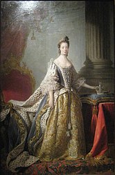 Queen Charlotte as painted by Allan Ramsay in 1762