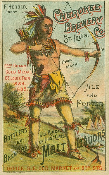 File:Cherokee Brewery Company, St. Louis advertising card.jpg