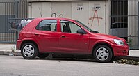 Español: Fiat Siena color rojo estacionado en Mar del Plata, Argentina English: Red Fiat Siena parked in Mar del Plata, Argentina