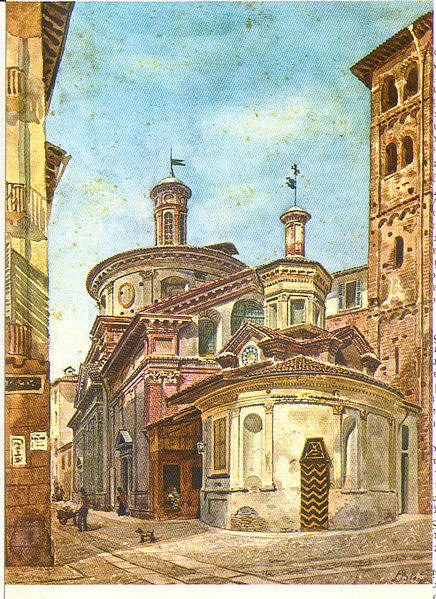 File:Chiesa di Santa Maria presso San Satiro - Luigi Bisi (seconda metà XIX sec) vista da via Mazzini.jpg