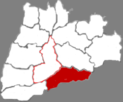 موقعیت شهرستان پینگلو در نقشه