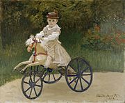 Jean Monet em seu cavalo Hobby, 1872. Metropolitan Museum of Art, Nova York