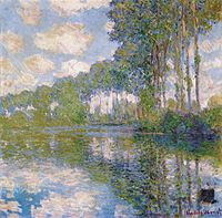 Peupliers au bord de l'Epte par Claude Monet (huile sur toile National Gallery of Scotland)