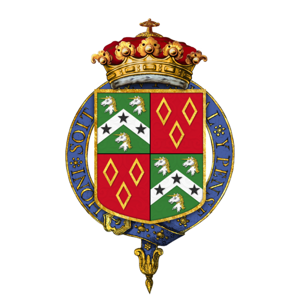 File:Coat of arms of John Ker, 1st Duke of Roxburghe, KG, PC, FRS.png