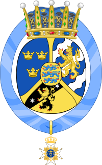 Coat of arms of Princesse Ingeborg, Duchesse de Västergötland.svg