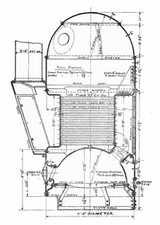 Vertical boiler with horizontal fire-tubes