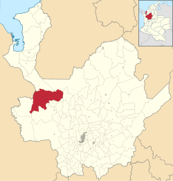 Ubicación del municipio y localidad de Dabeiba en el departamento de Antioquia de Colombia